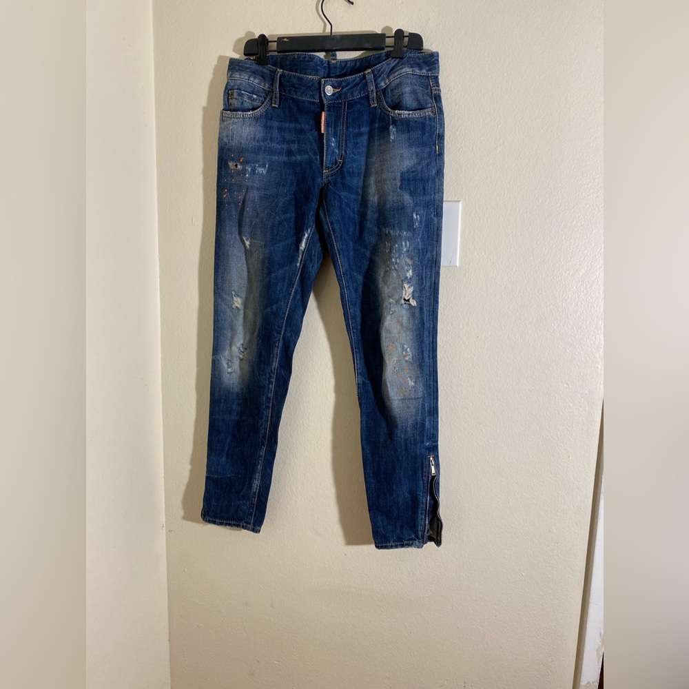 DSquared2 Women Blue Denim Pants Sz: 44